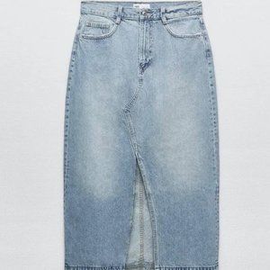 Zara Maxi Denim Skirt